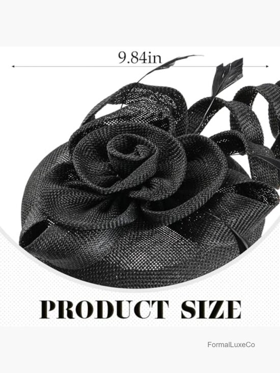 Vintage Derby Fascinator with Hair Clip for Tea Party Weddings main image 4